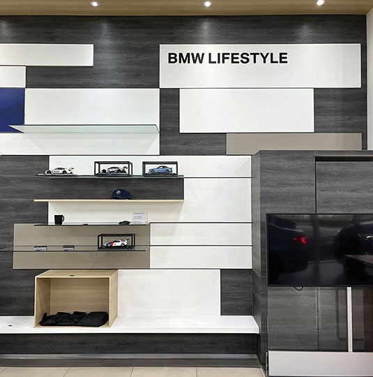 W877 Elm Interior Film in a real interior setting